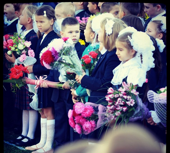 The first day of school in Russia The first day of school in Russia